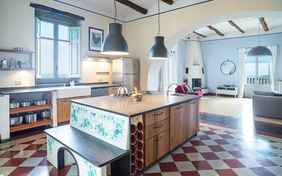 Die große Wohnküche im Casa Grande . 